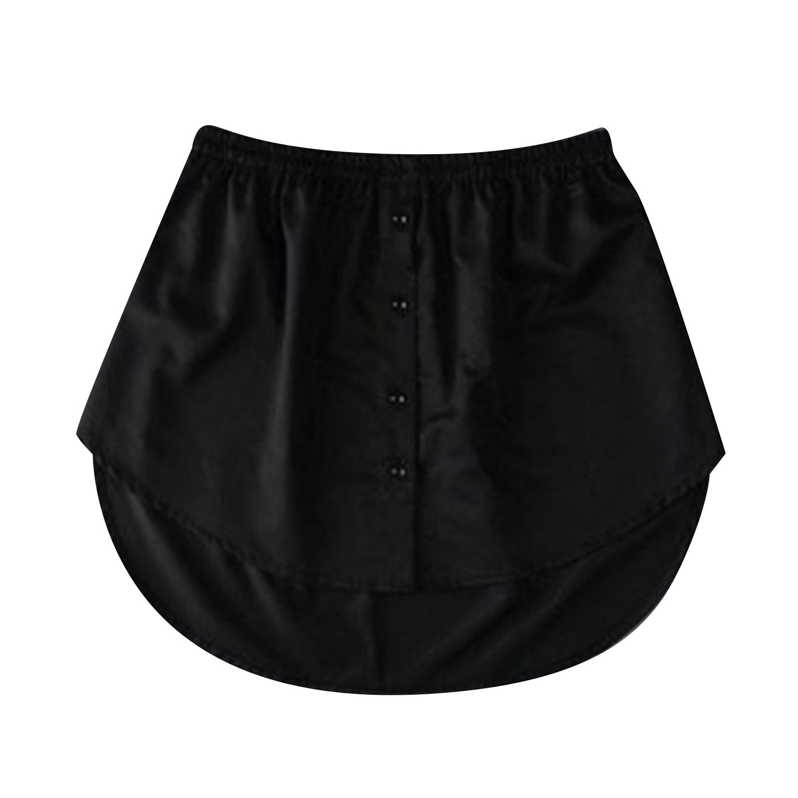 thumbnail image 4 of Mini falda con extensión de camisa para mujer - Plisada, cintura alta, corte en A - 80 % poliéster, 20 % elastano - Tejido elástico y suave - Tallas S-XXXL, 4 of 4